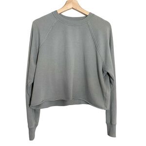 Aerie Cropped Baggy Sage Sweater SZ XS Atheleisure/Loungewear in good condition